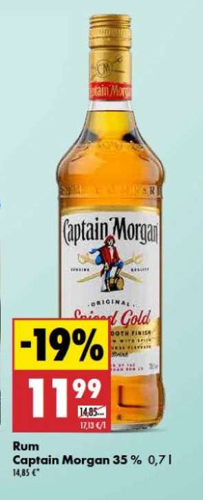 Rum Captain Morgan 35 % 0,7 l