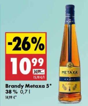 Brandy Metaxa 5* 38 % 0,7 l