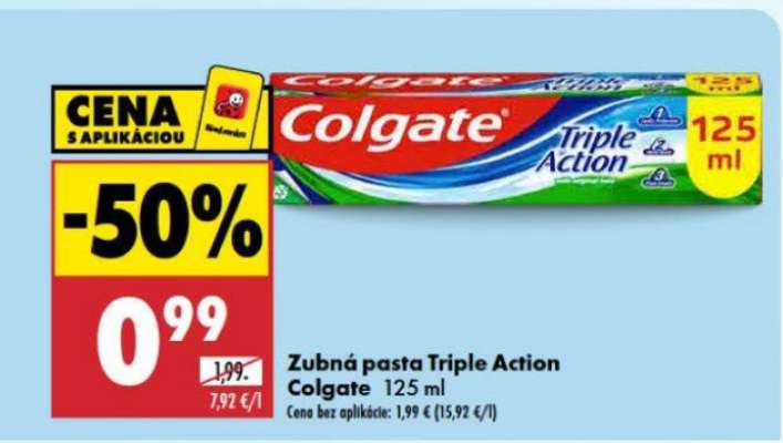 Zubná pasta Triple Action Colgate 125 ml