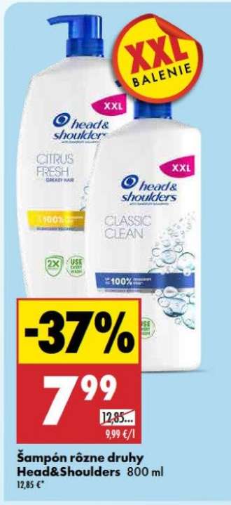Šampón rôzne druhy Head&Shoulders 800 ml