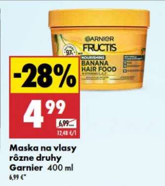 Maska na vlasy rôzne druhy Garnier 400 ml