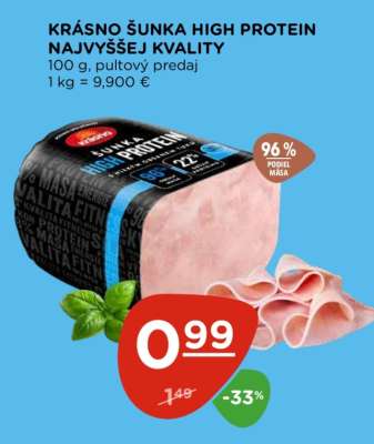 KRÁSNO ŠUNKA HIGH PROTEIN NAJVYŠŠEJ KVALITY