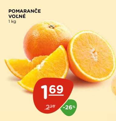 Pomeranče volné