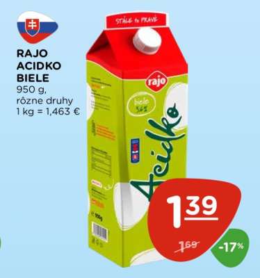 Rajo Acidko biele