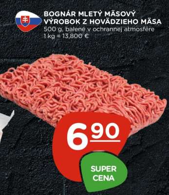 BOGNÁR MLETÝ MÄSOVÝ VÝROBOK Z HOVÄDZIEHO MÄSA
