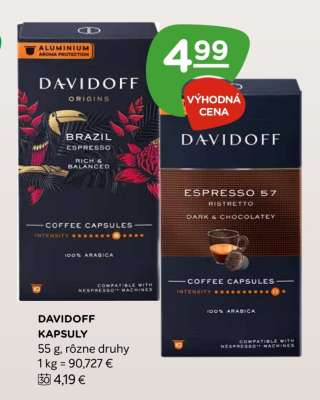 Davidoff kapsuly