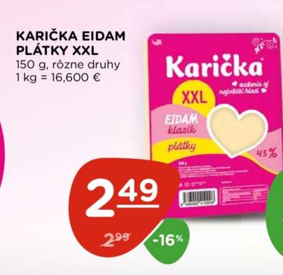 Karička Eidam plátky XXL