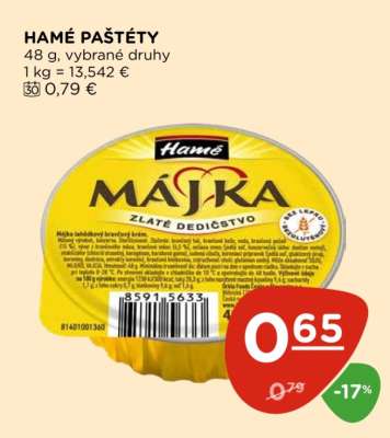 Hamé paštéty