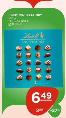 Lindt mini pralinky
