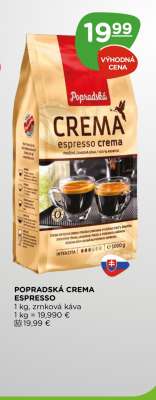 Popradská Crema espresso