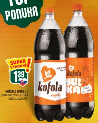 Kofola 2 druhy