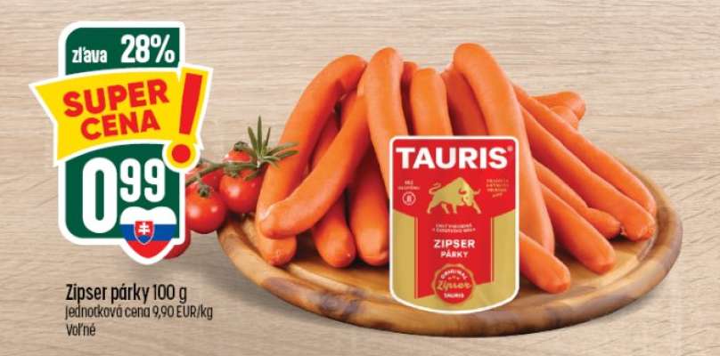 Zipser párky 100 g