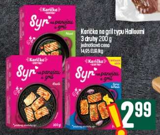 Karička na gril typu Halloumi