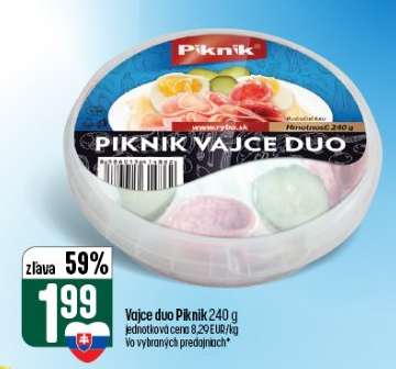 Vajce duo Piknik 240 g