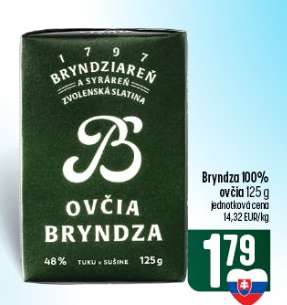 Bryndza 100% ovčia