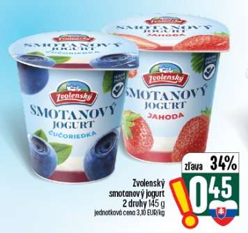 Zvolenský smotanový jogurt