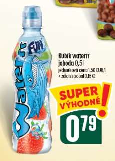 Kubík Waterrr jahoda 0,5 l
