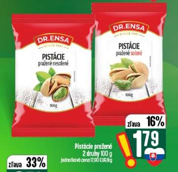 Pistácie pražené