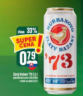 Zlatý Bažant ,73 0,5 l