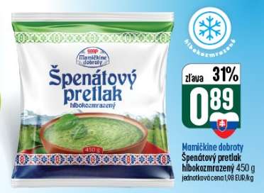 Mamičkine dobroty Špenátový pretlak