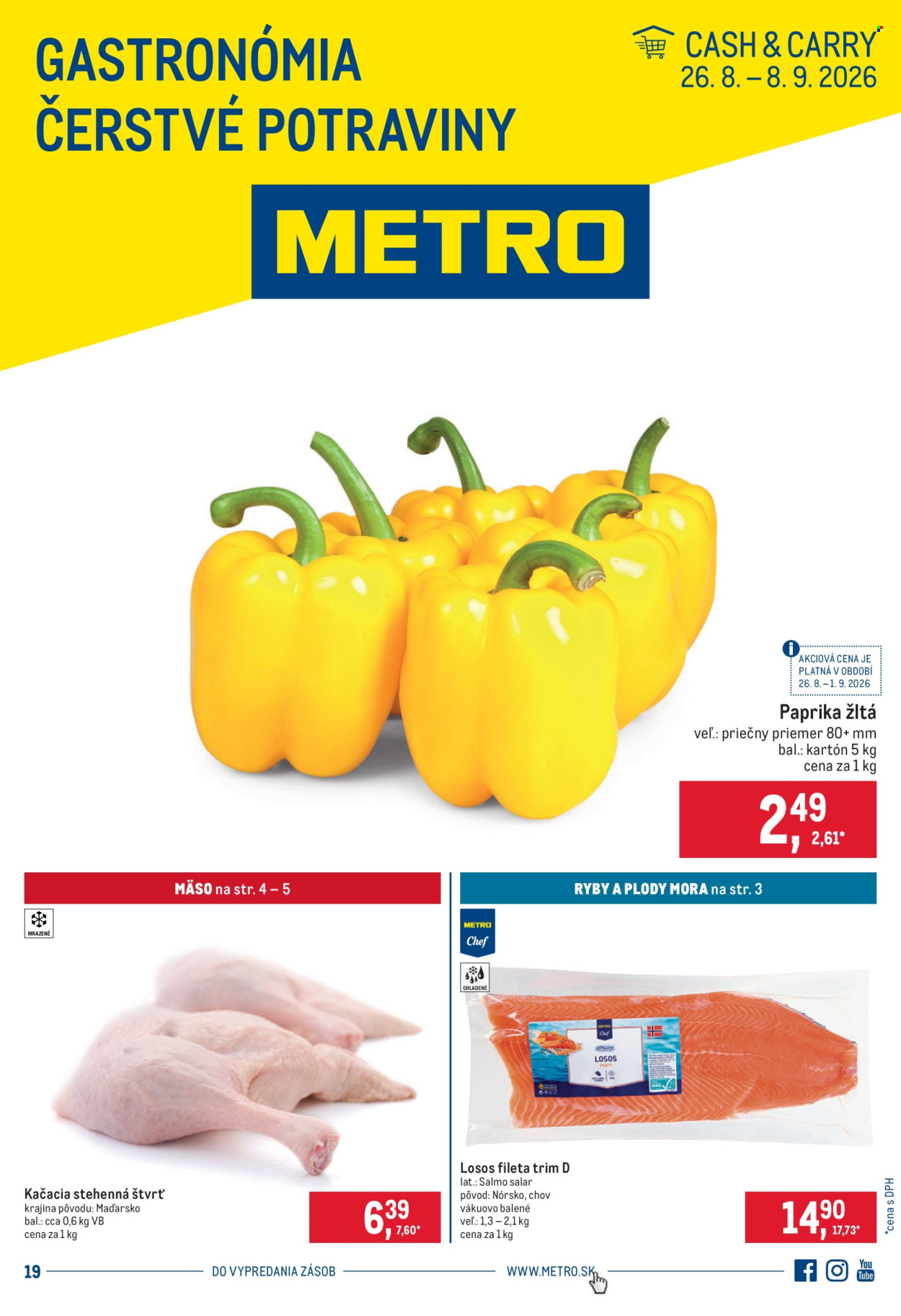 Leták Metro - 26.8.2026 - 8.9.2026. Strana 1