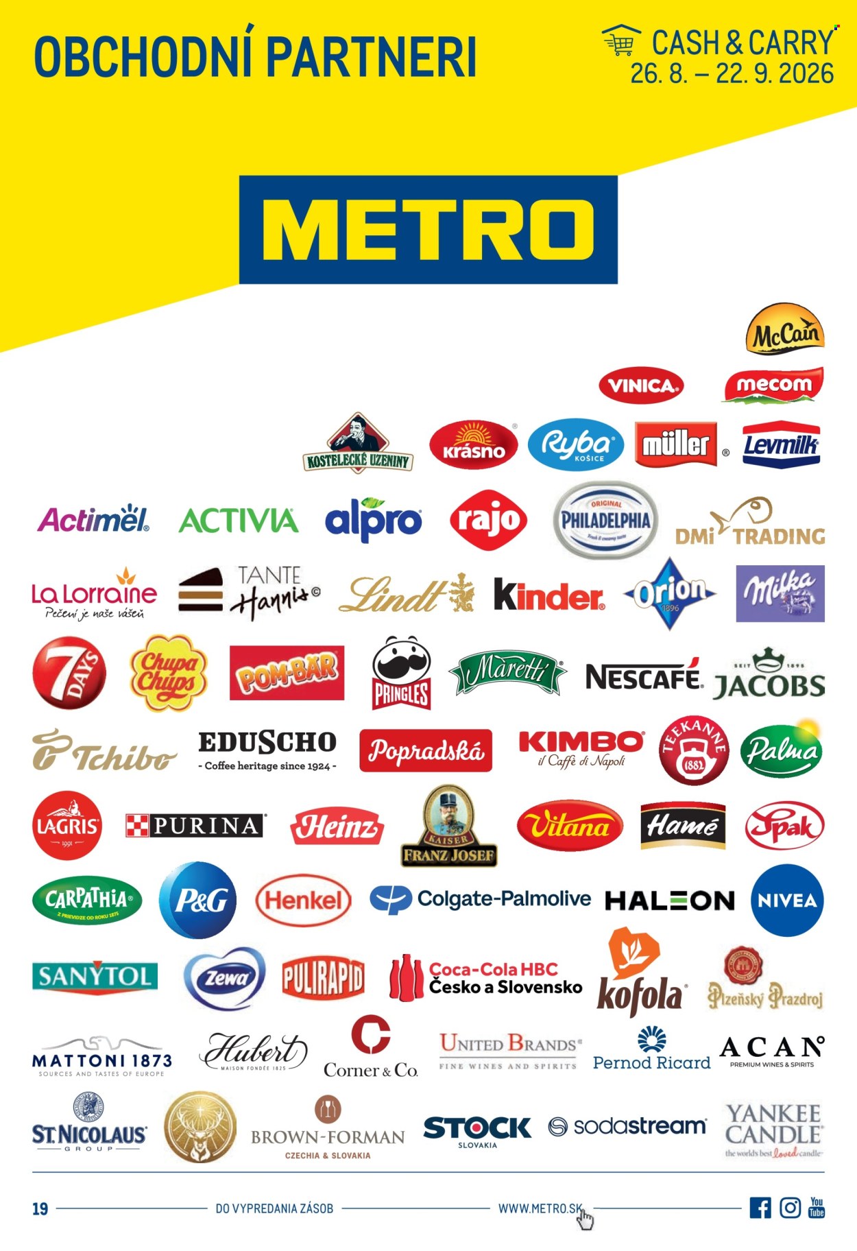 Leták Metro - 26.8.2026 - 22.9.2026. Strana 1