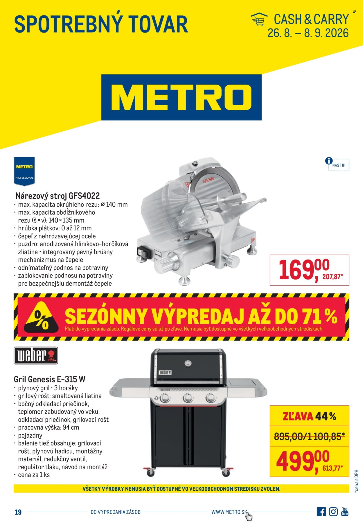 Leták Metro - 26.8.2026 - 8.9.2026. Strana 1