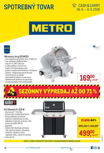 Leták Metro - 26.8.2026 - 8.9.2026.