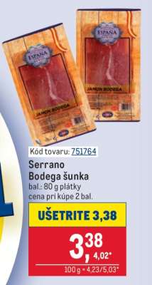 Serrano Bodega šunka