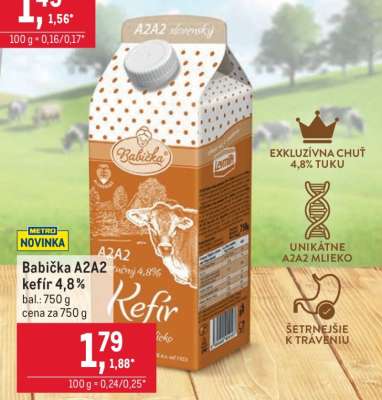Babička A2A2 kefír 4,8%