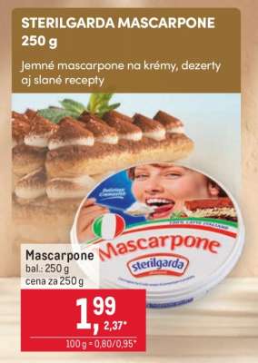 STERILGARDA MASCARPONE 250 g