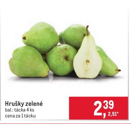 Hrušky zelené
