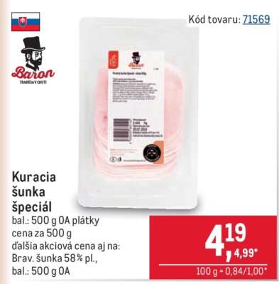 Kuracia šunka špeciál