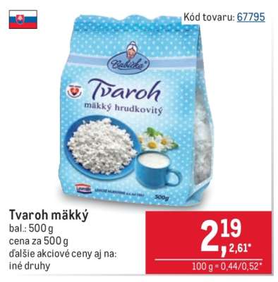 Tvaroh mäkký