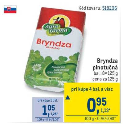 Bryndza plnotučná