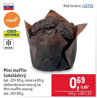 Mini muffin čokoládový