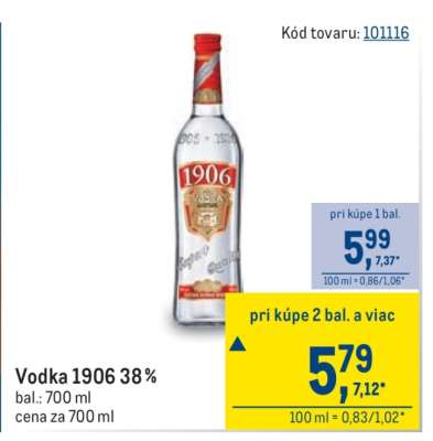 Vodka 1906 38%
