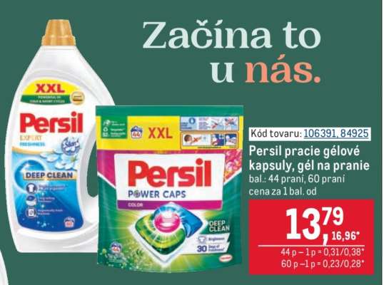 Persil pracie gélo vé kapsuly, gél na pranie