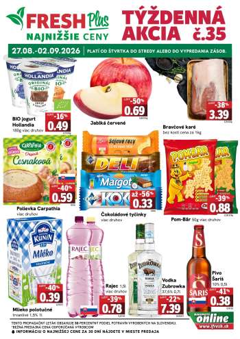 Leták FRESH - 27.8.2026 - 2.9.2026.