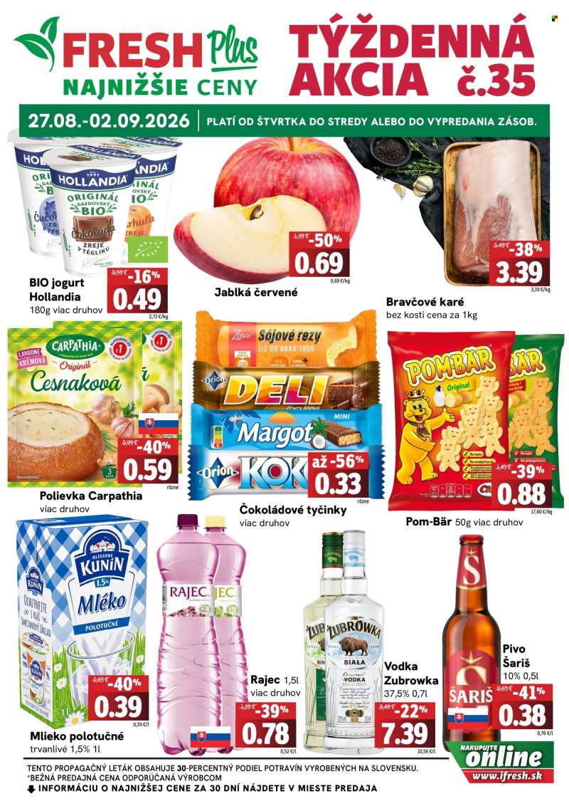 Leták FRESH - 27.8.2026 - 2.9.2026.