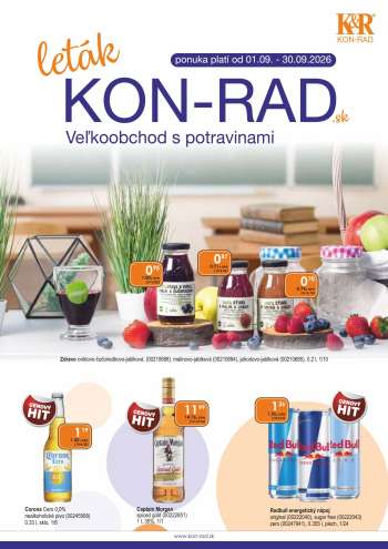 Leták KON-RAD - 1.9.2026 - 30.9.2026.