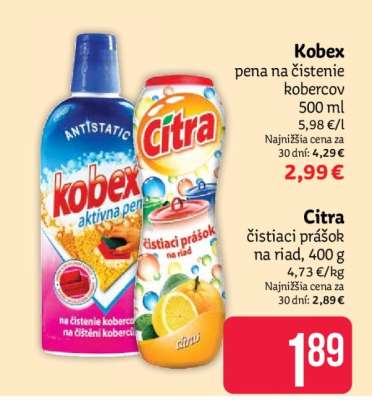 Citra čistiaci prášok na riad 400 g