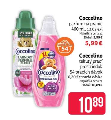 Coccolino tekutý prací prostriedok