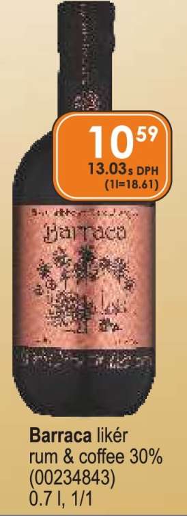 Barraca likér rum & coffee 30%