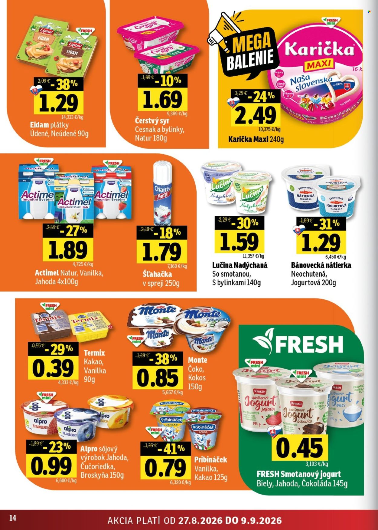 Leták FRESH - 27.8.2026 - 9.9.2026. Strana 14