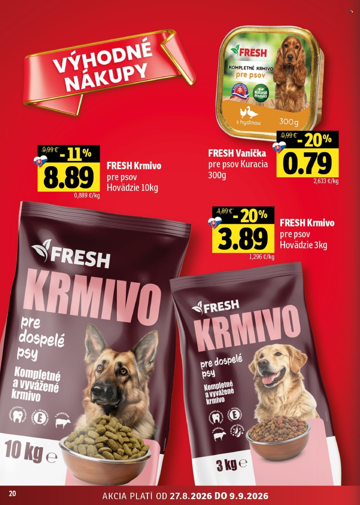 Leták FRESH - 27.8.2026 - 9.9.2026. Strana 20