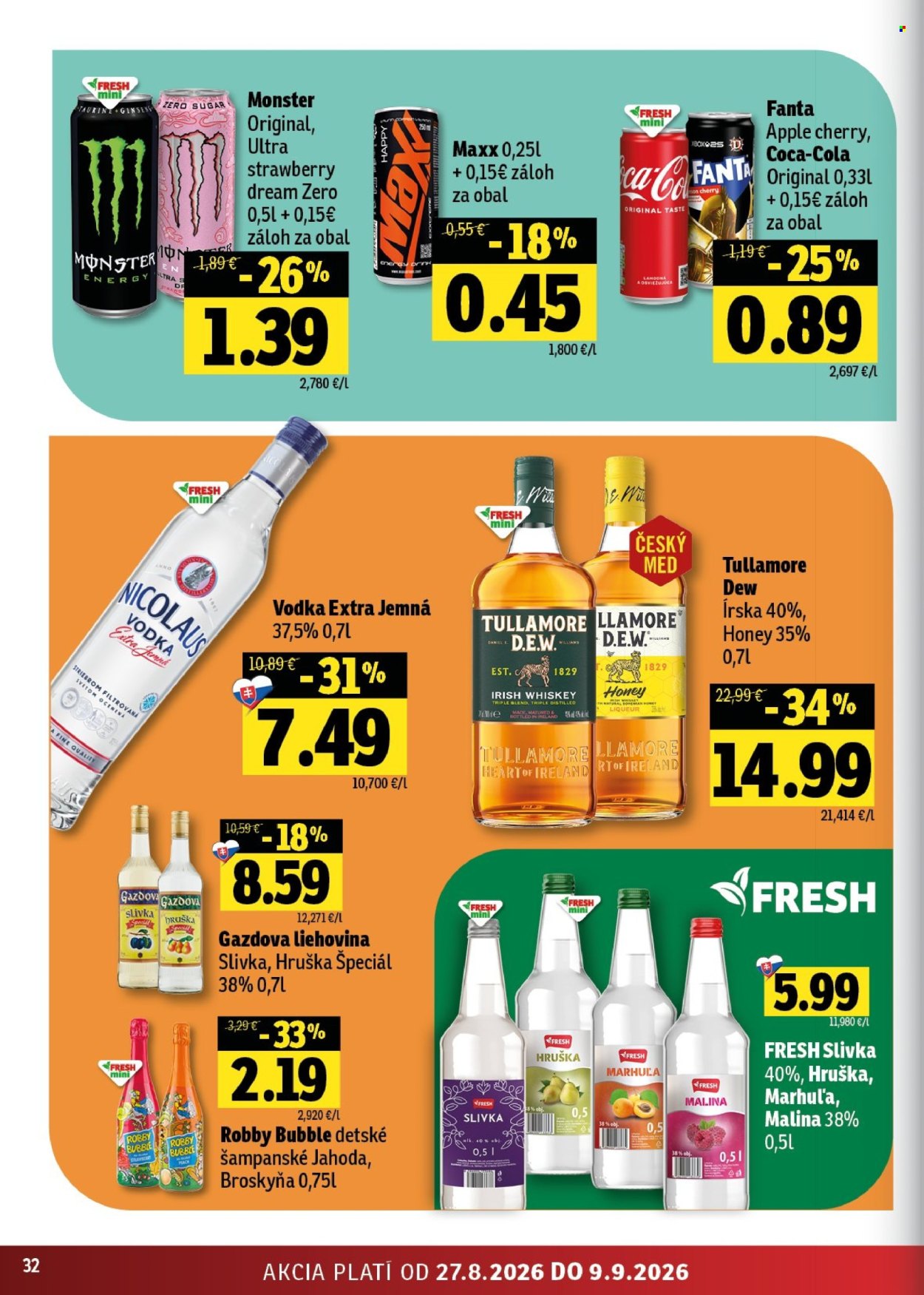 Leták FRESH - 27.8.2026 - 9.9.2026. Strana 32