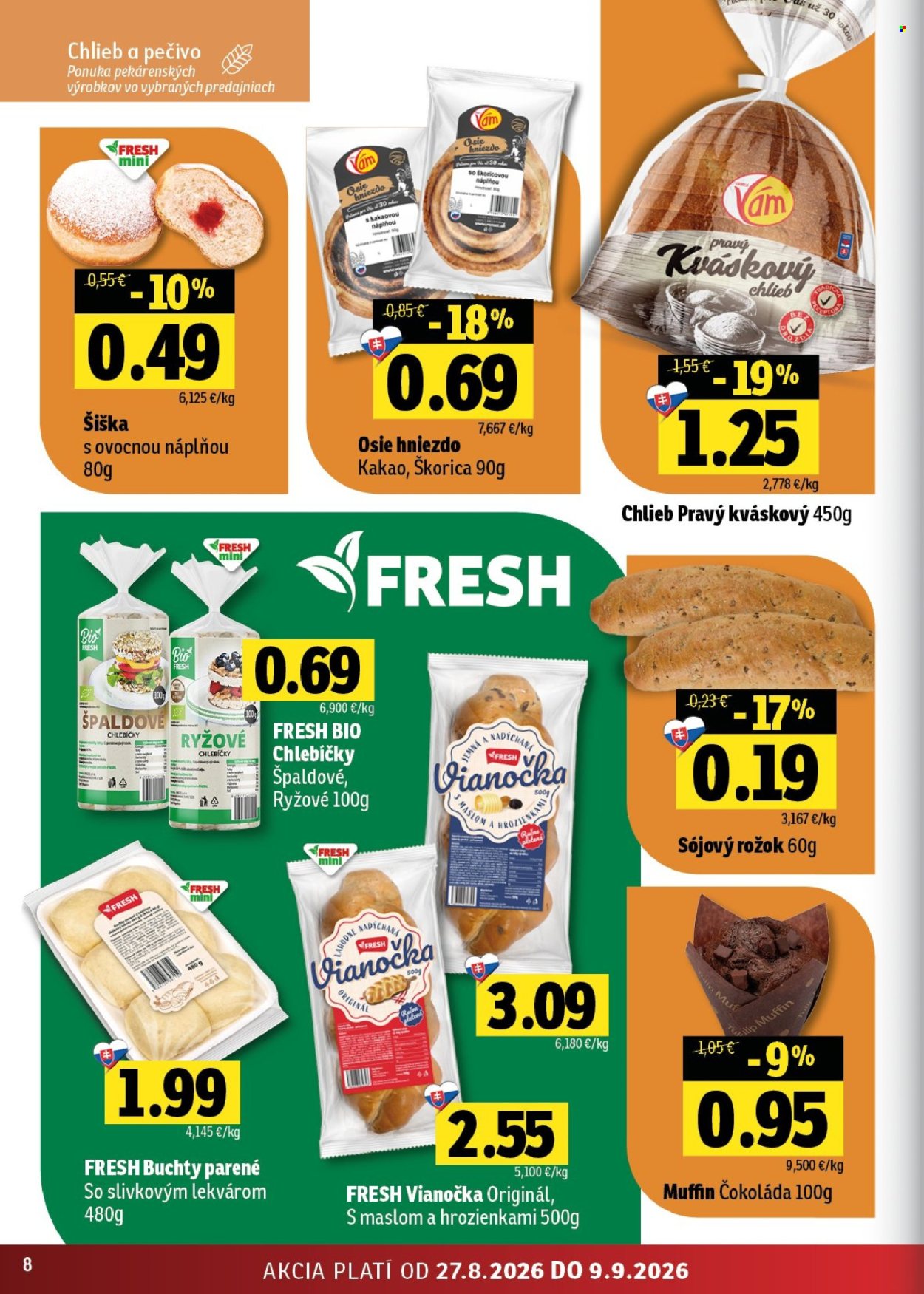 Leták FRESH - 27.8.2026 - 9.9.2026. Strana 8