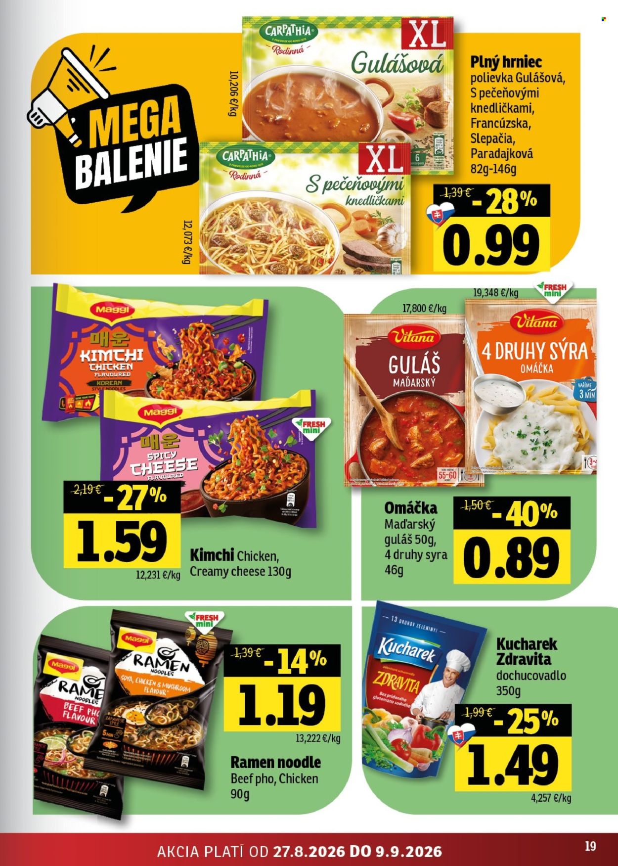 Leták FRESH - 27.8.2026 - 9.9.2026. Strana 19