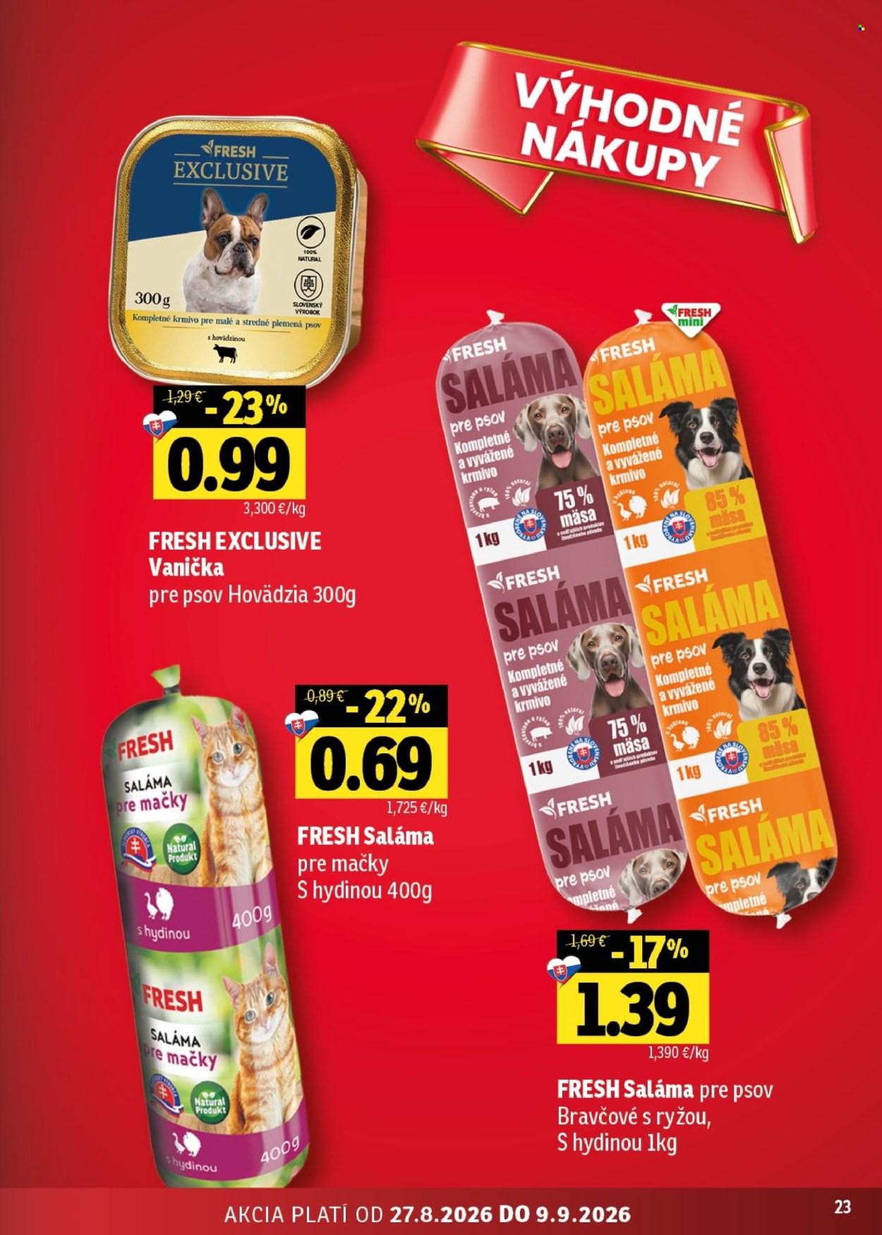 Leták FRESH - 27.8.2026 - 9.9.2026. Strana 23